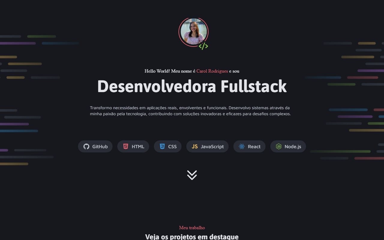 Preview Portfólio Dev